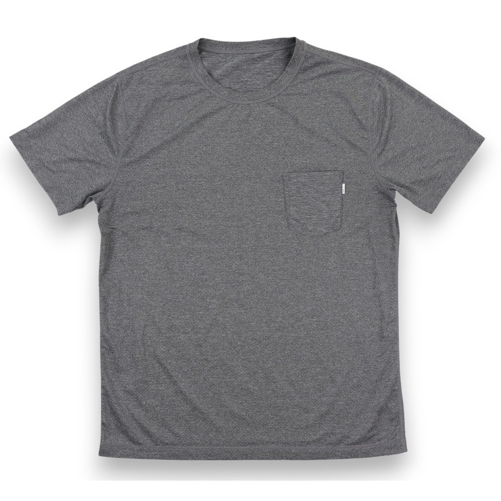 Vuori Tradewind Performance Shirt Mens Medium Gray Short Sleeve Pocket Tee